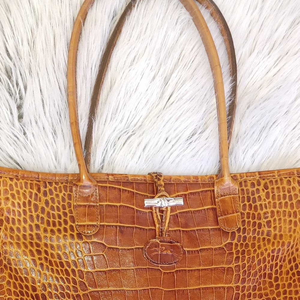 Longchamp Roseau Leather Bag tote - Picture 3 of 14